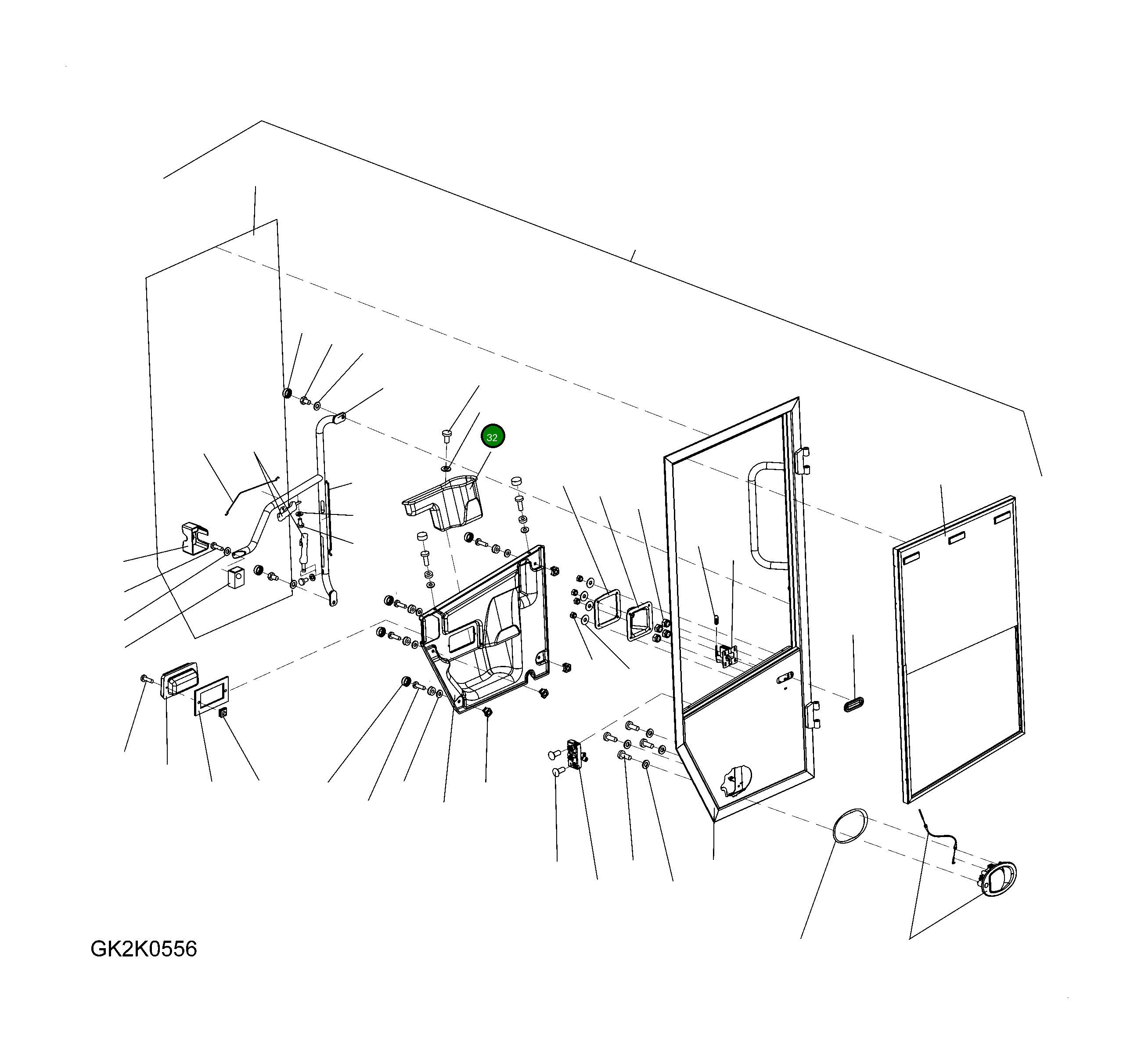 Крышка 421-56-H4260 Komatsu