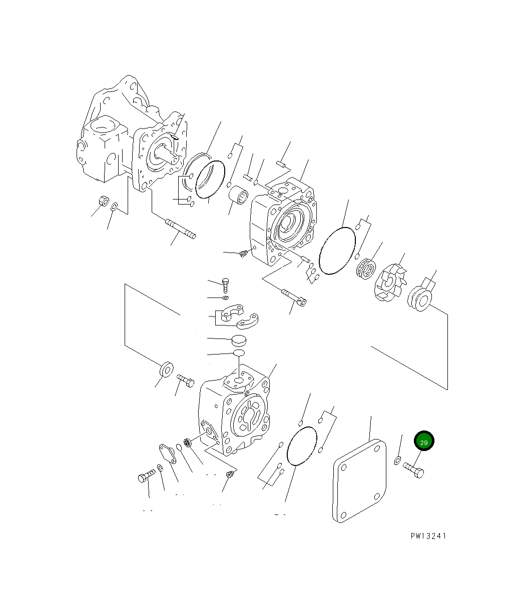 Болт 01010-62055 Komatsu