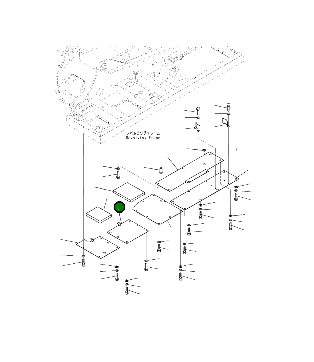 Крышка 207-54-43121 Komatsu