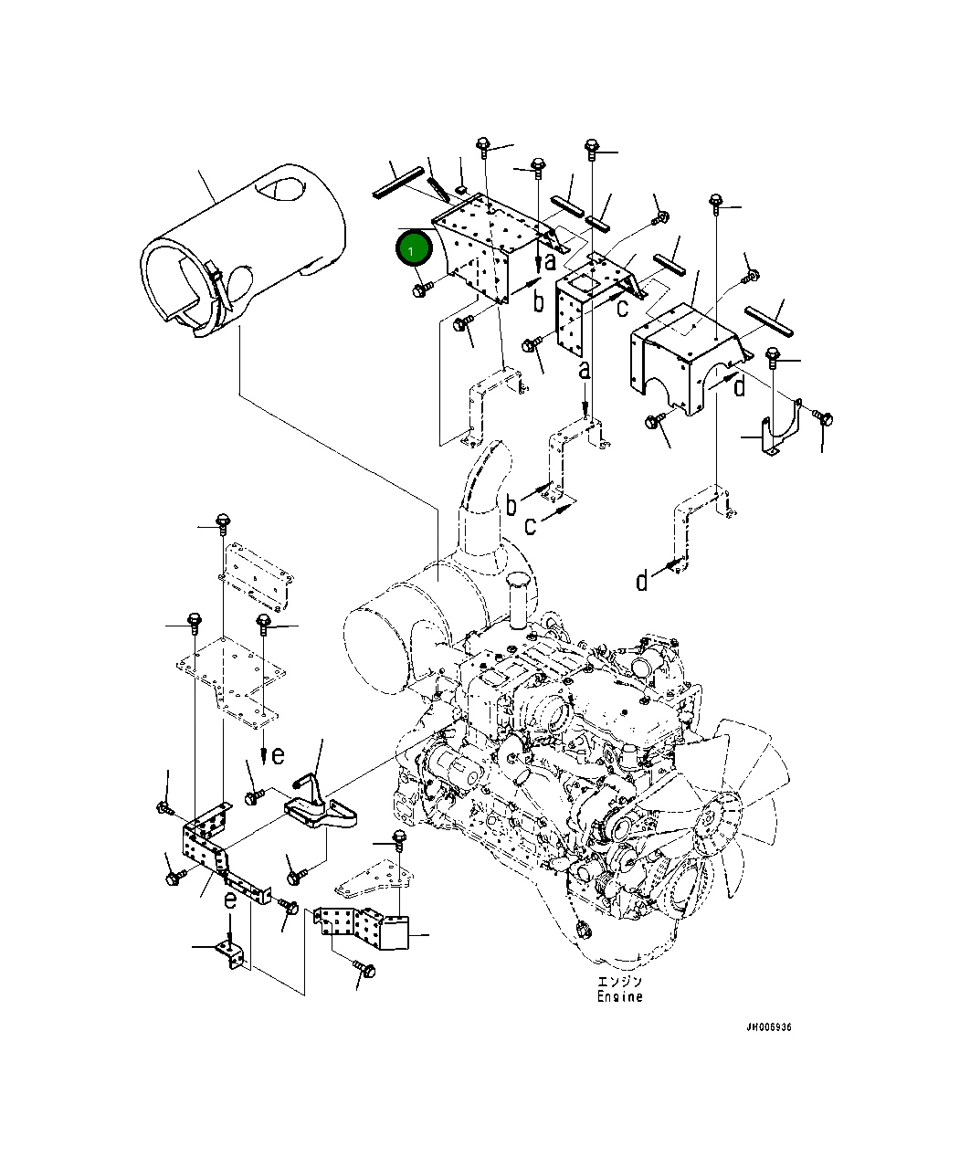 Крышка 20Y-01-41630 Komatsu