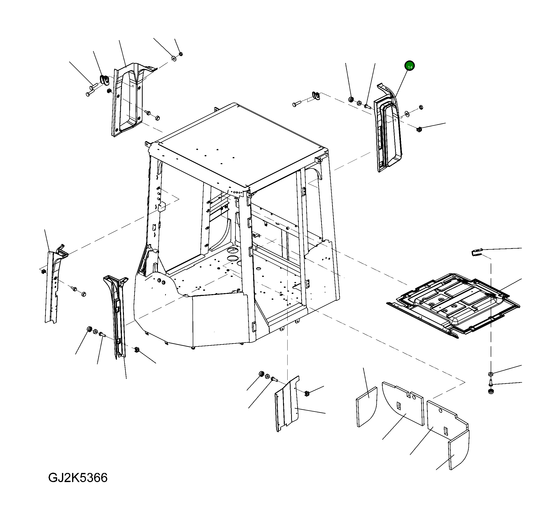 Крышка 423-56-H1M30  Komatsu