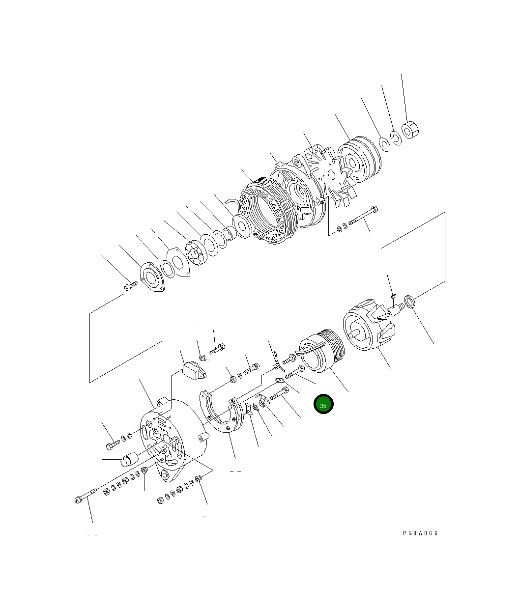 Болт KD0-0080-05452  Komatsu