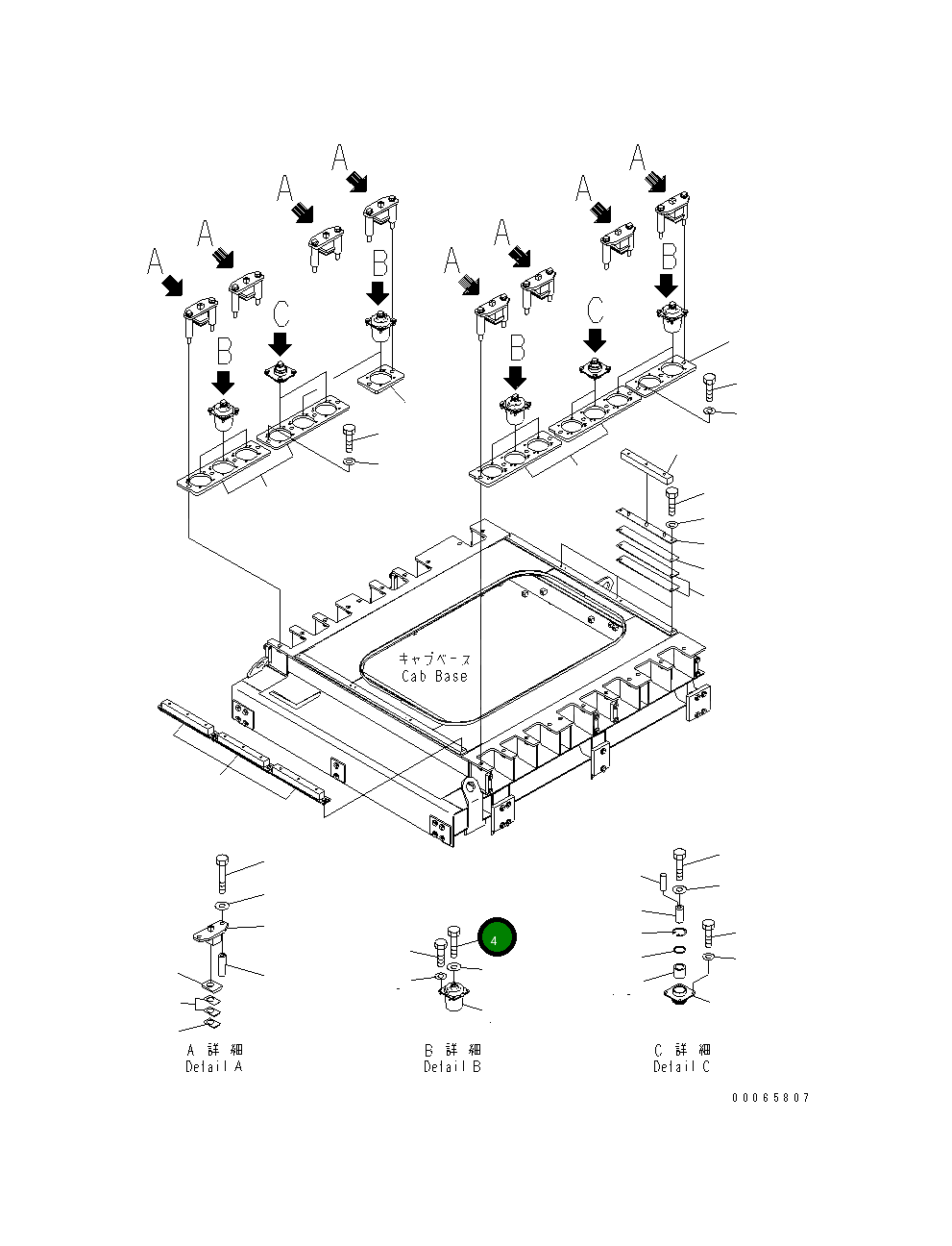 Болт 01050-52040 Komatsu