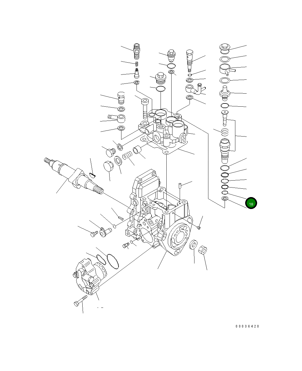 Кольцо уплотнительное (O-Ring) YM158553-51670 Komatsu