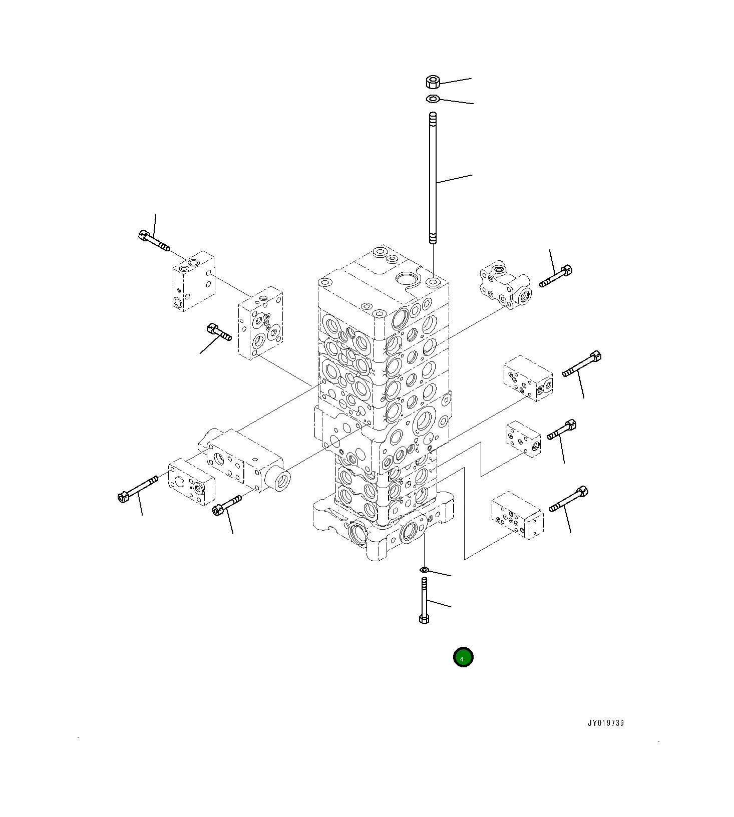 Болт 01011-61085 Komatsu