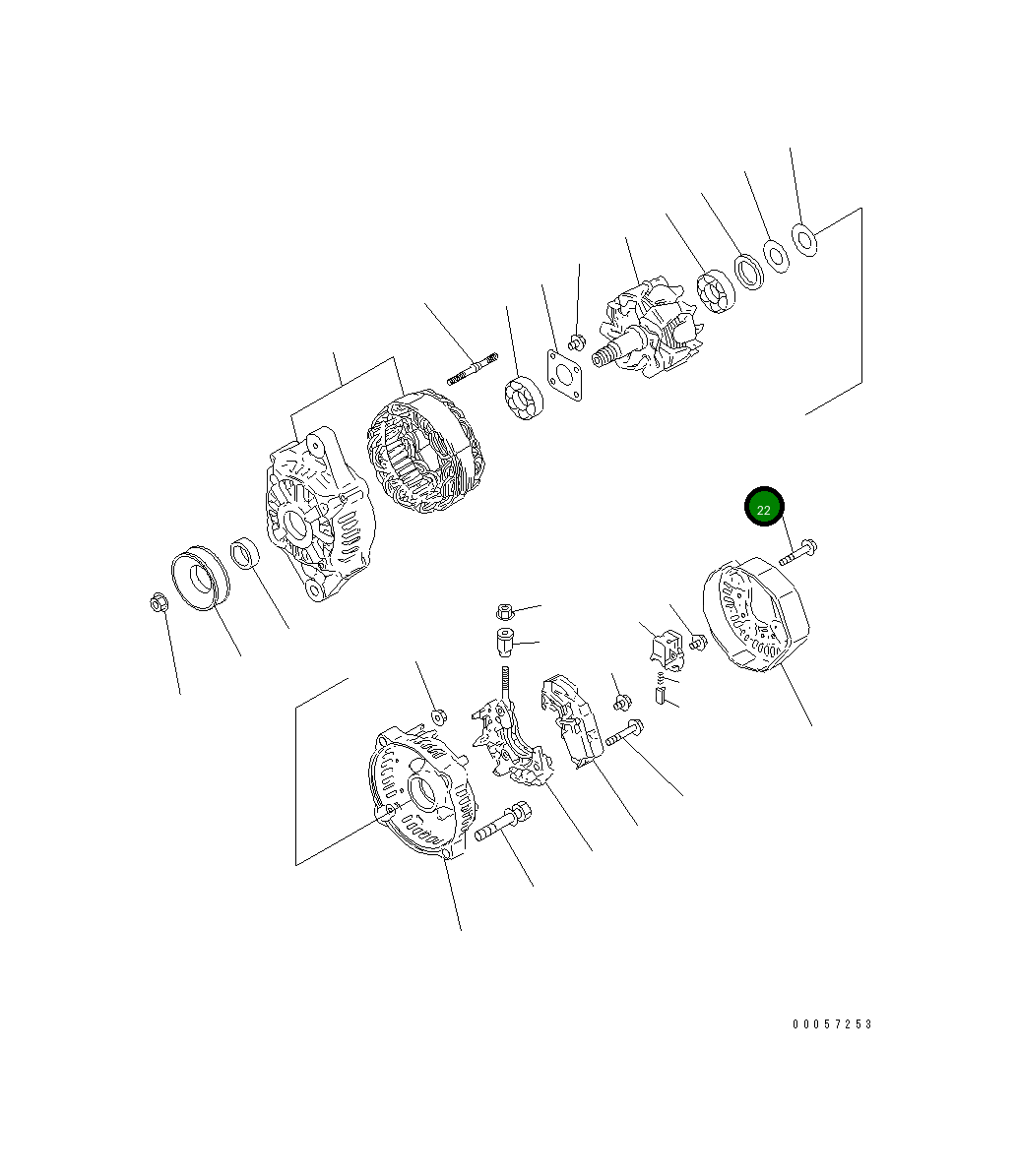 Болт YM119620-79310 Komatsu