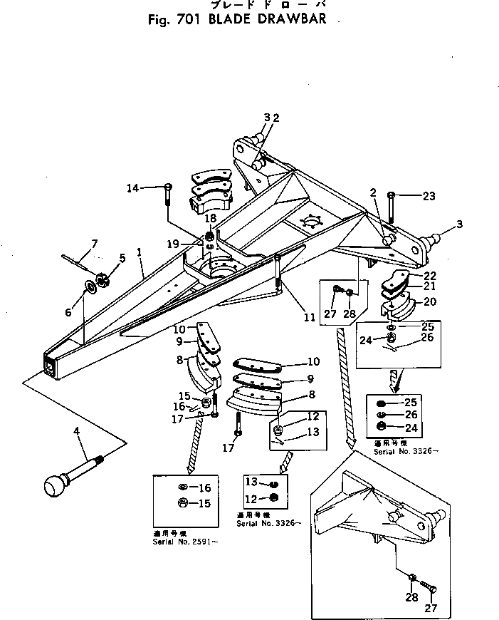 Болт 01011-61805  Komatsu