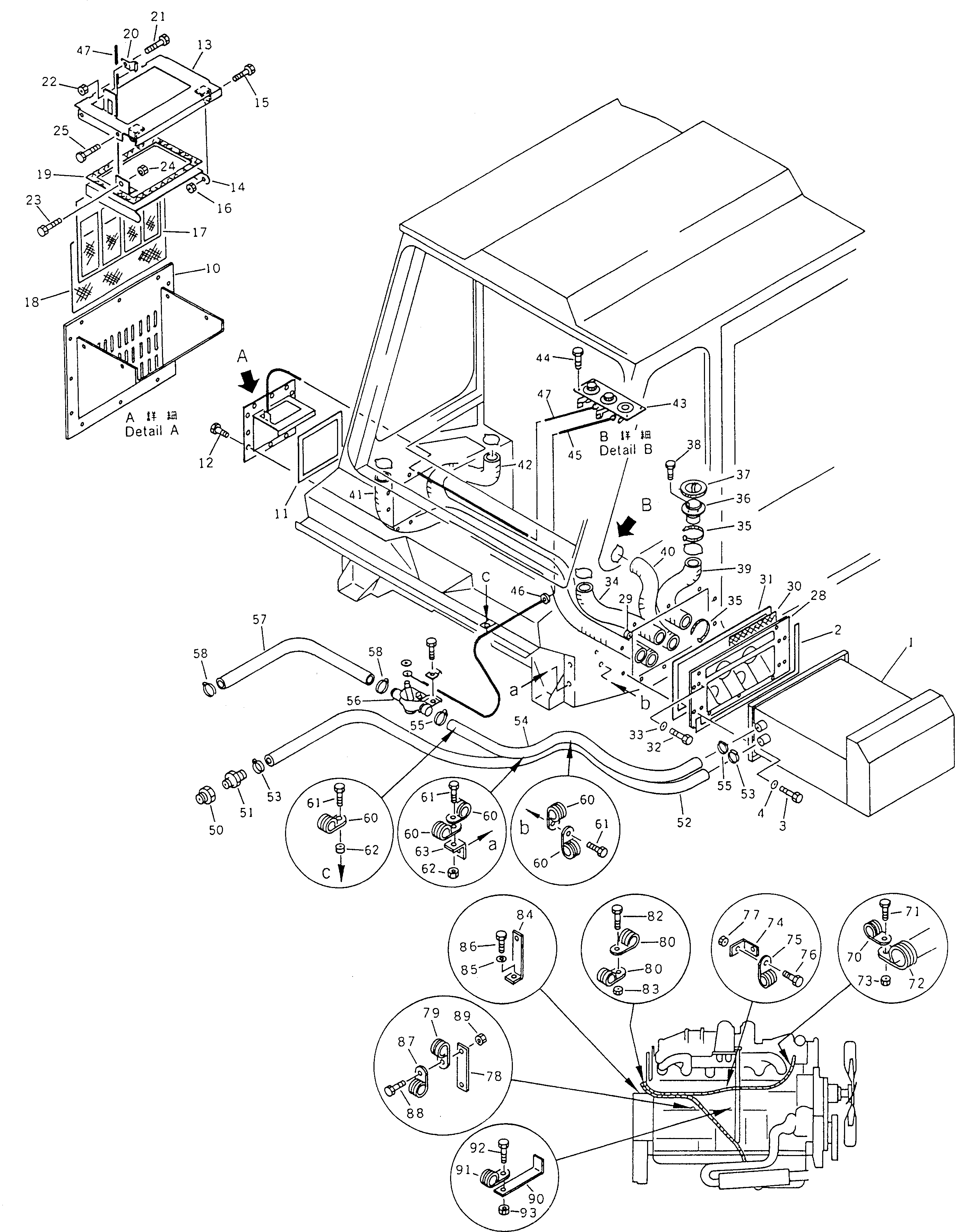 Болт BW061445  Komatsu