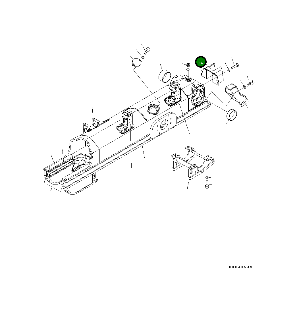 Крышка 154-30-71411 Komatsu