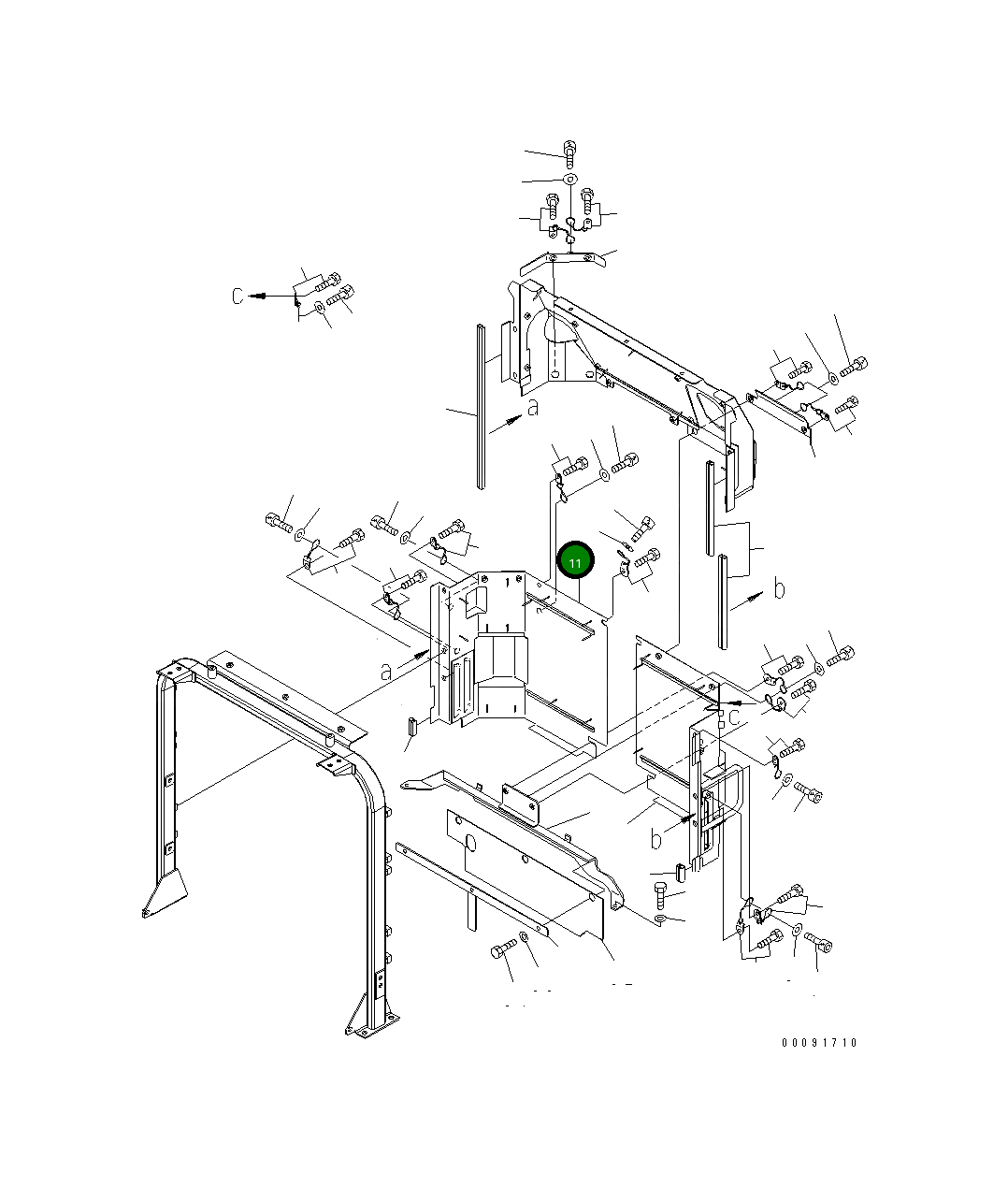 Крышка 421-54-45660 Komatsu