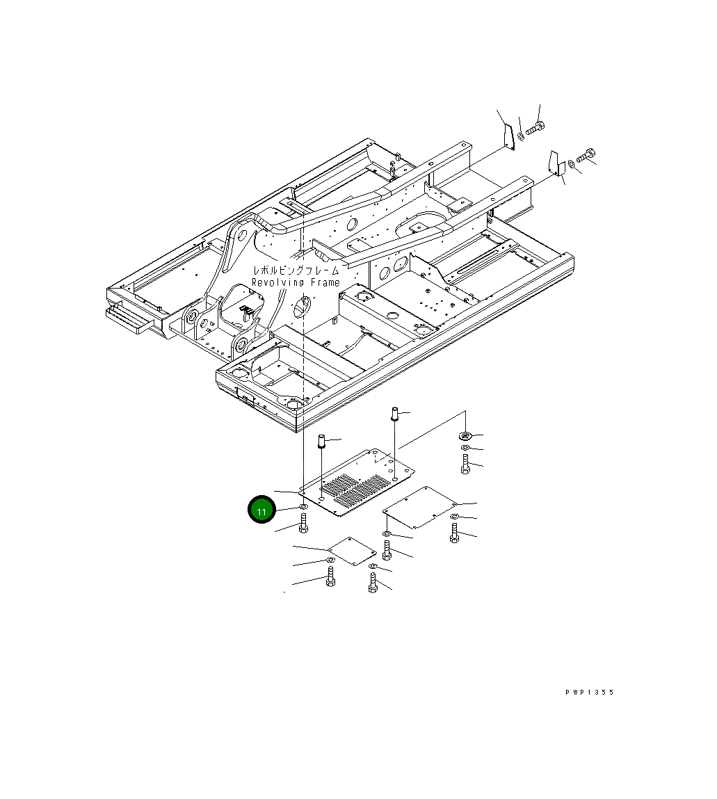 Крышка 20Y-54-68870  Komatsu
