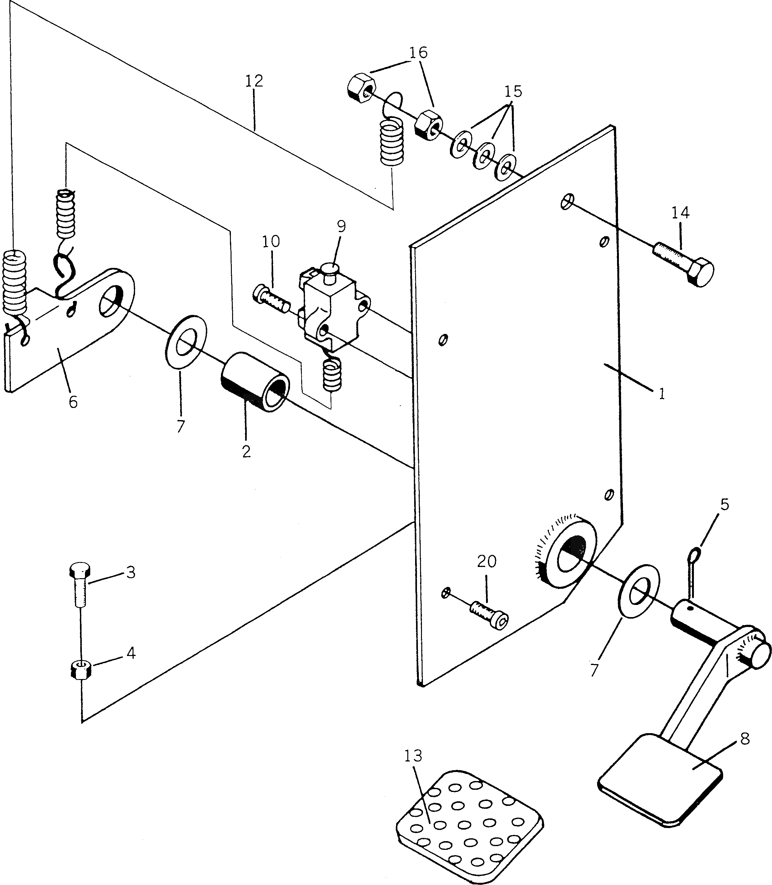 Болт BW062141 Komatsu