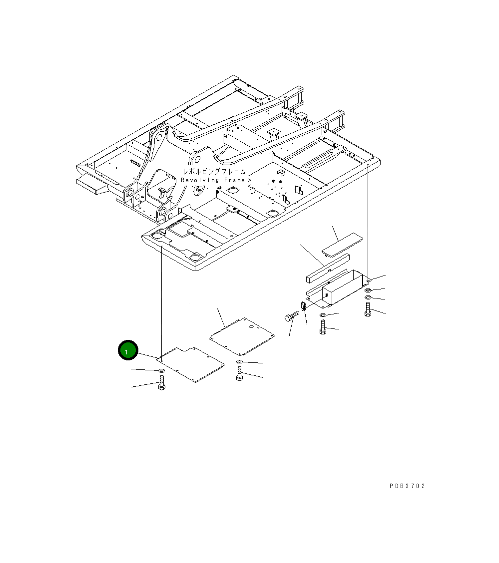 Крышка 20Y-54-26240 Komatsu