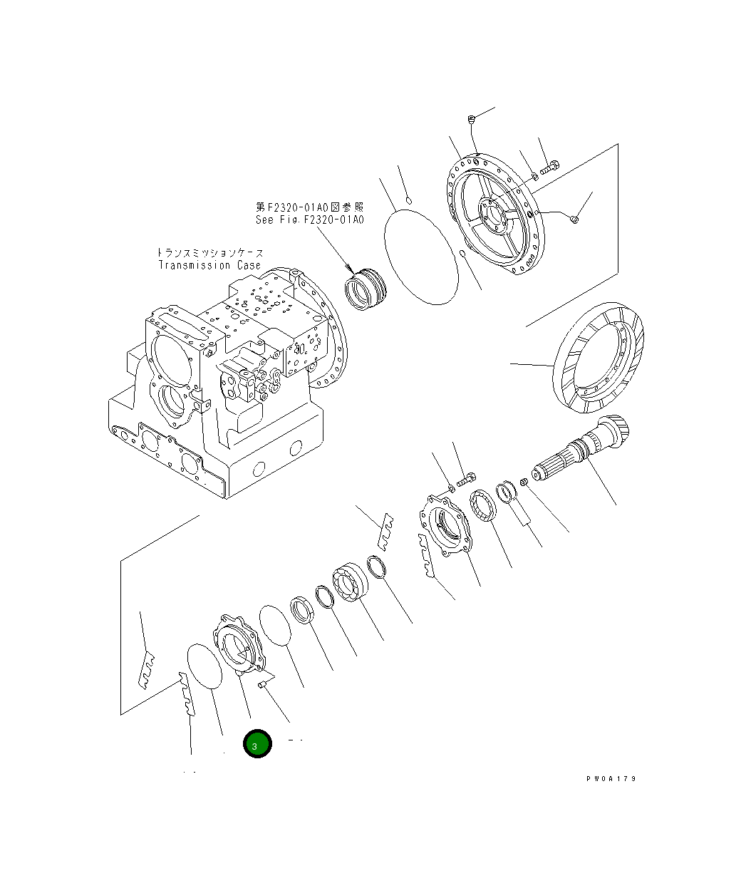 Крышка 124-15-51240  Komatsu