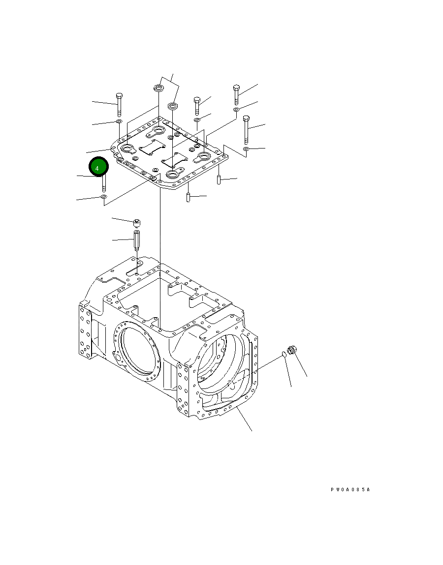 Крышка 124-22-56115  Komatsu