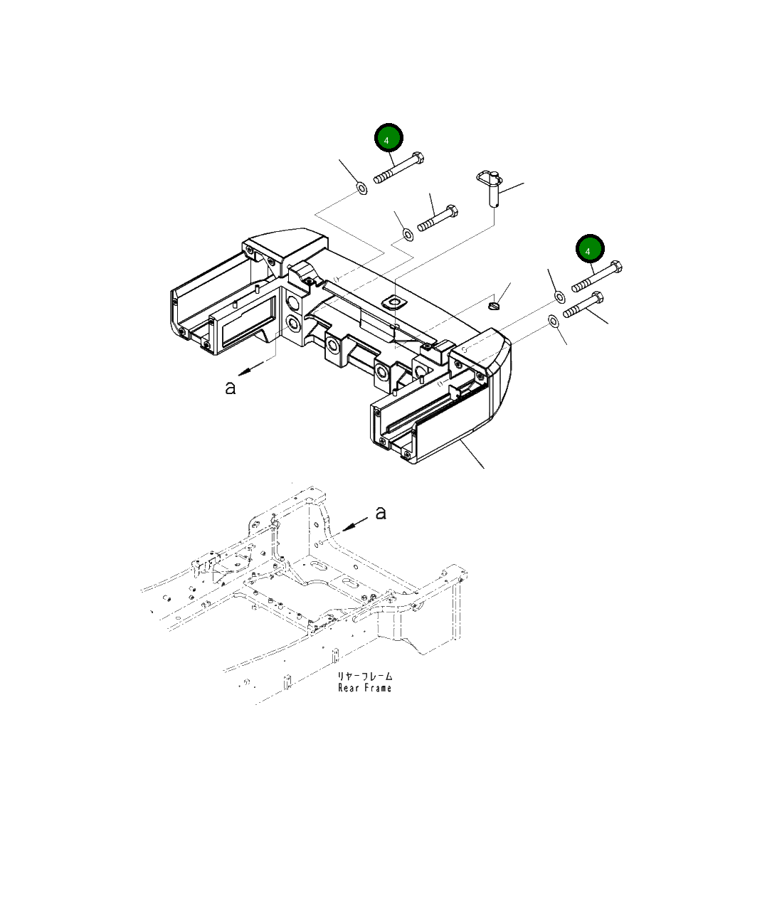 Болт 421-46-55310 Komatsu