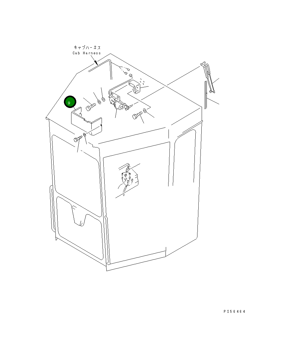 Крышка 23D-950-3510 Komatsu