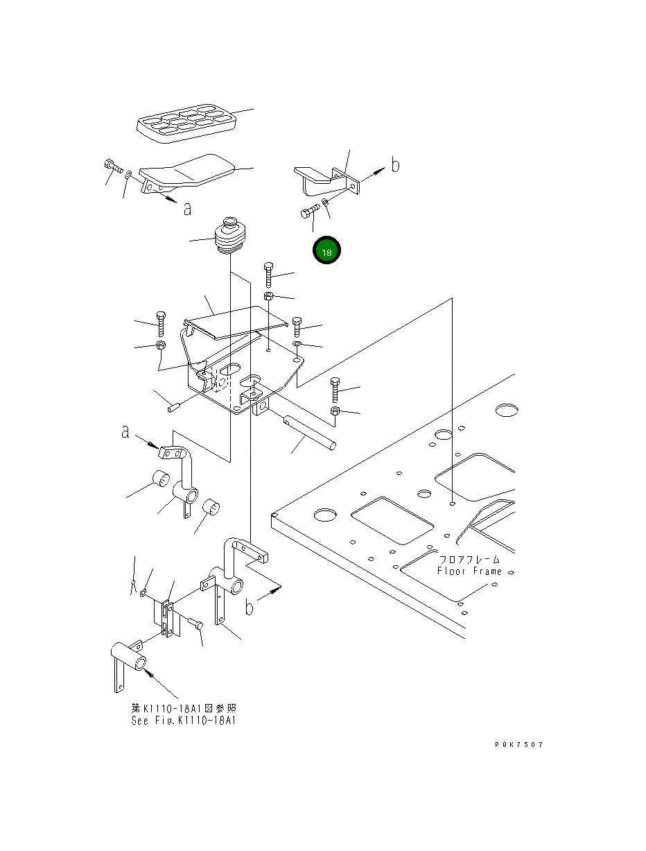 Болт 01010-D0822 Komatsu