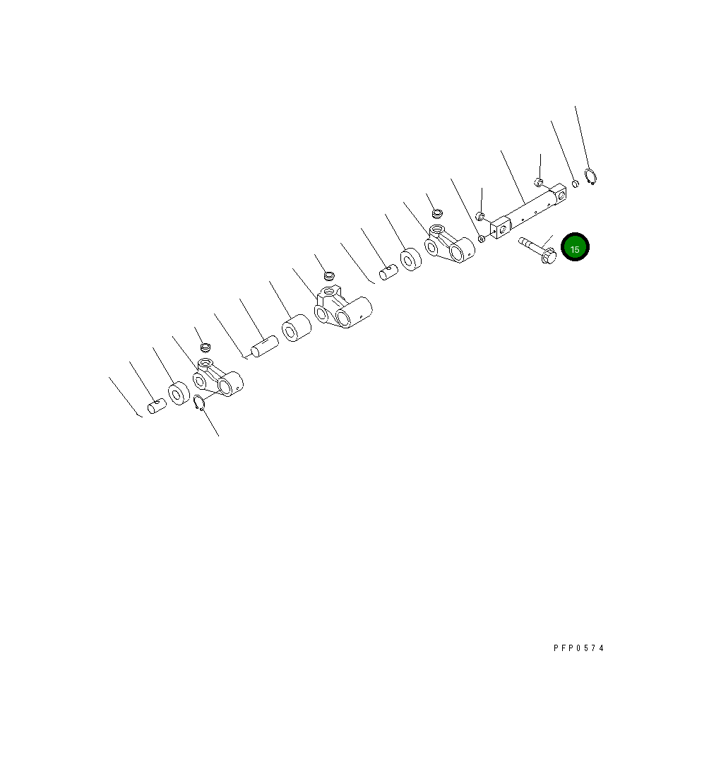 Болт CU3081551 Komatsu