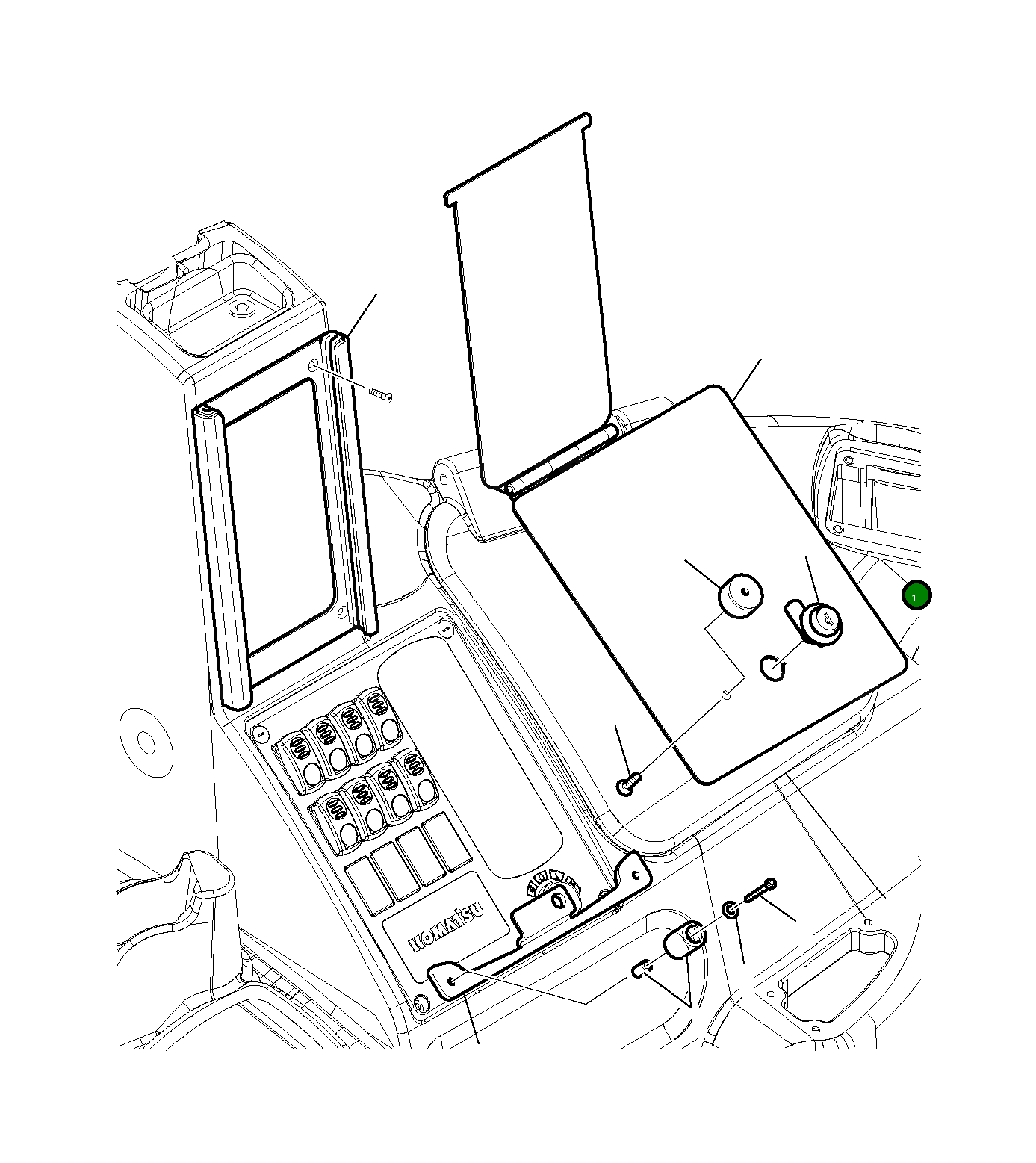 Крышка 42N-54-19990 Komatsu