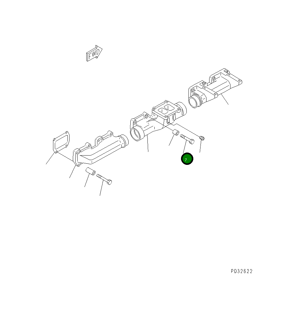 Болт 01010-61265 Komatsu