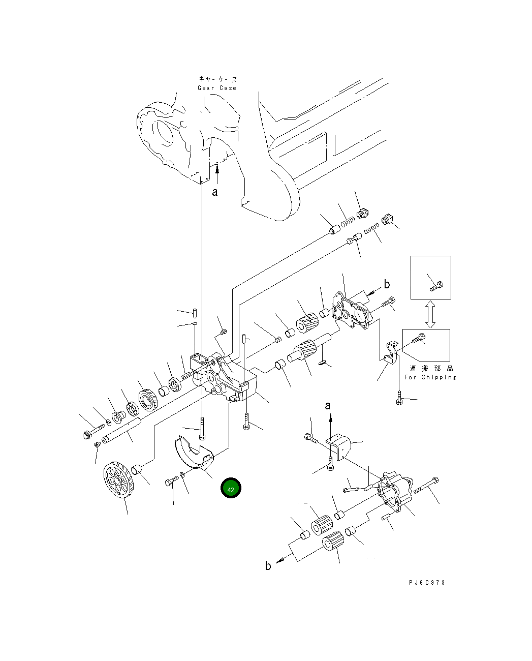 Крышка 6166-51-6391 Komatsu