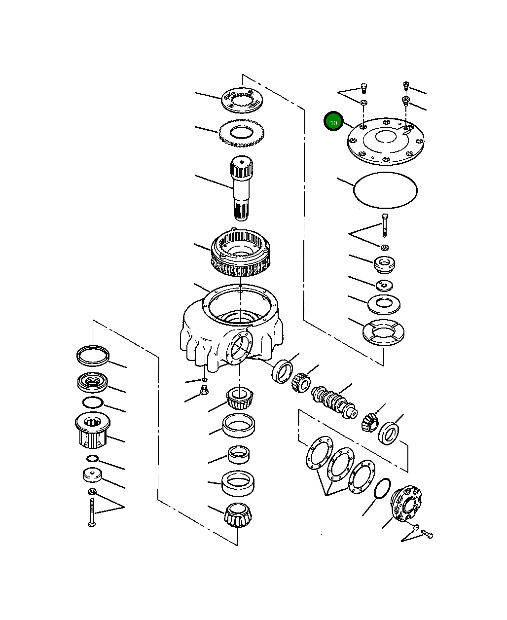Крышка 1309 042 H91 Komatsu