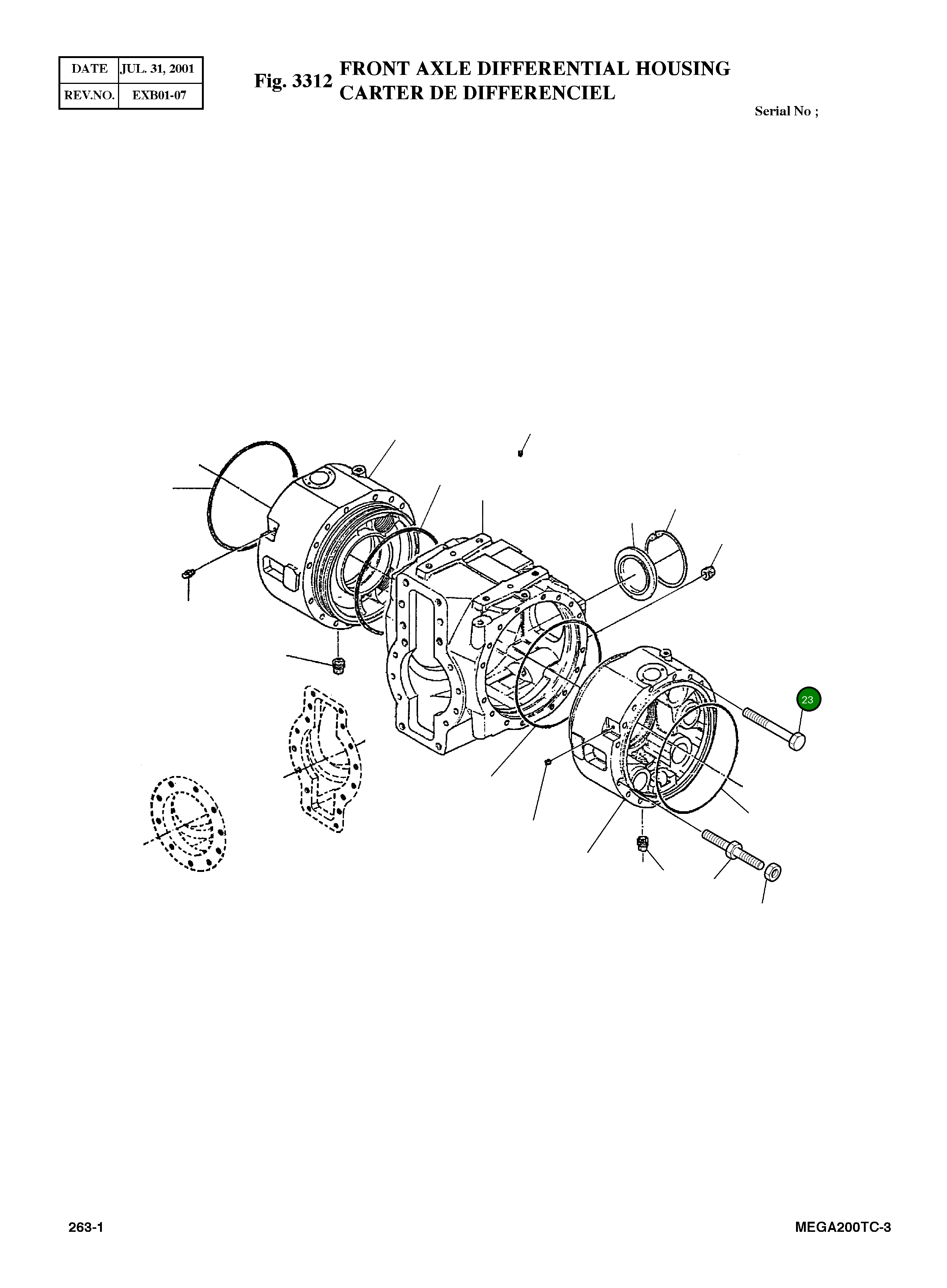 Болт 016.03.3141 Komatsu