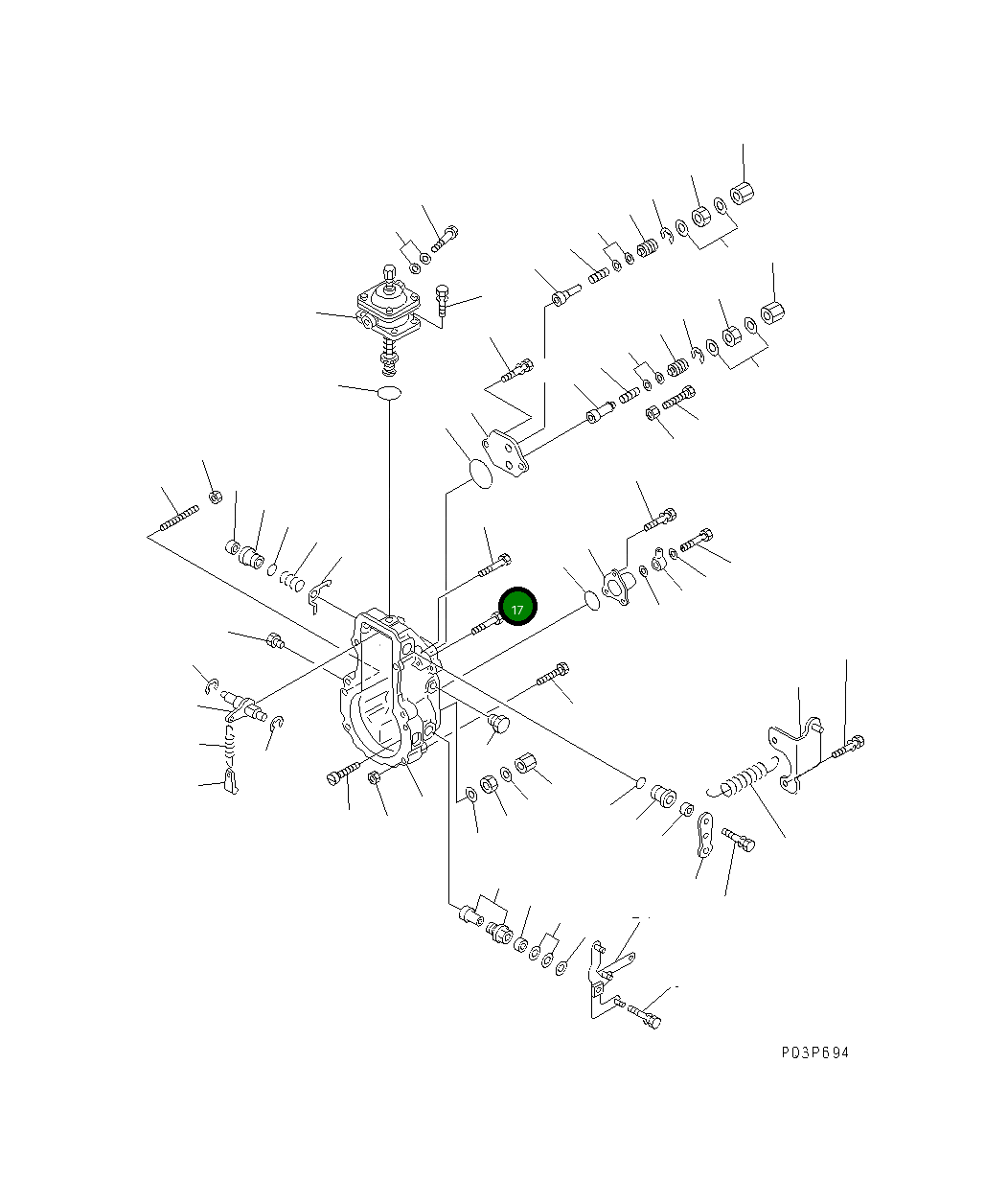 Болт ND949047-1740 Komatsu