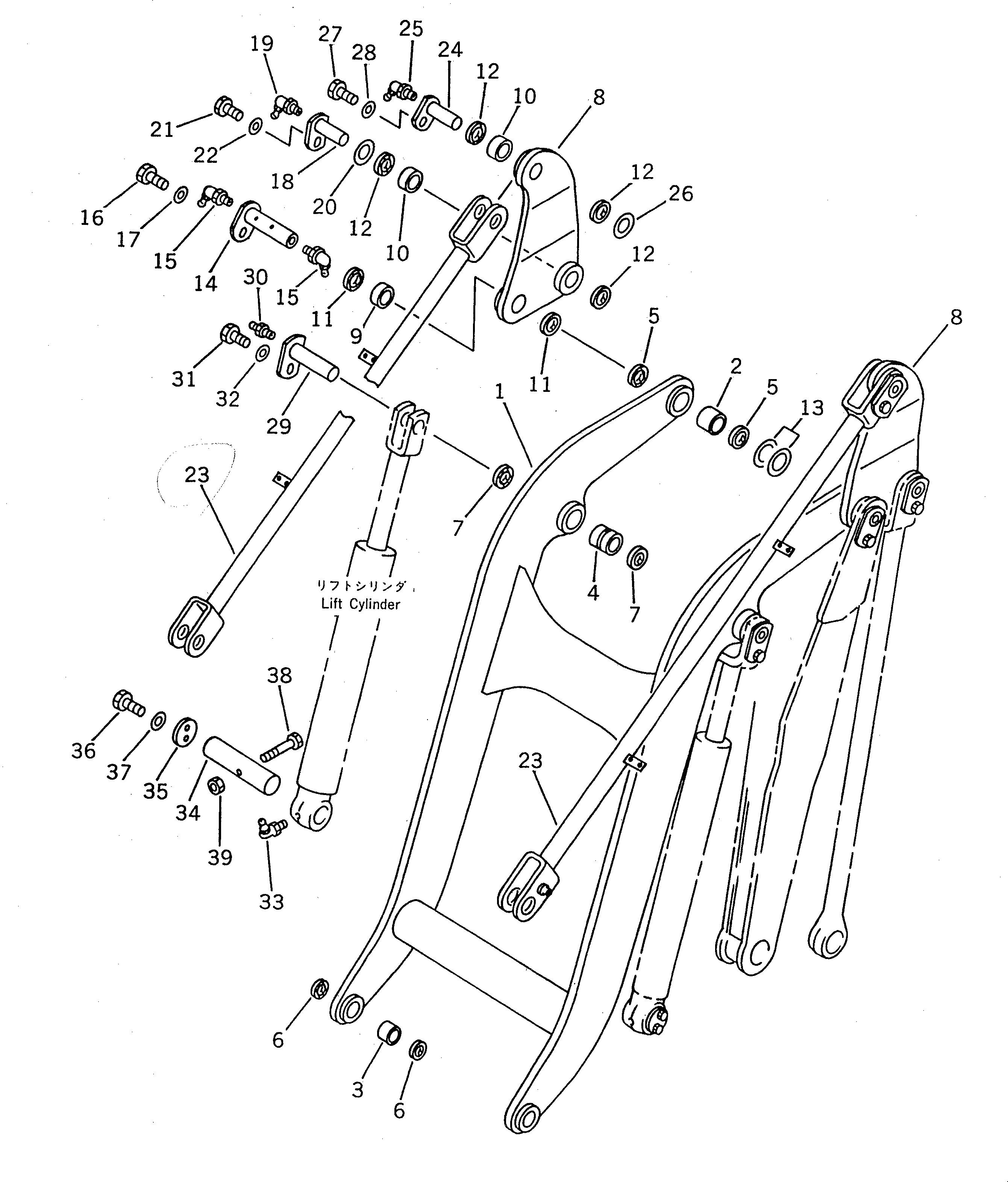Болт 01011-51230  Komatsu