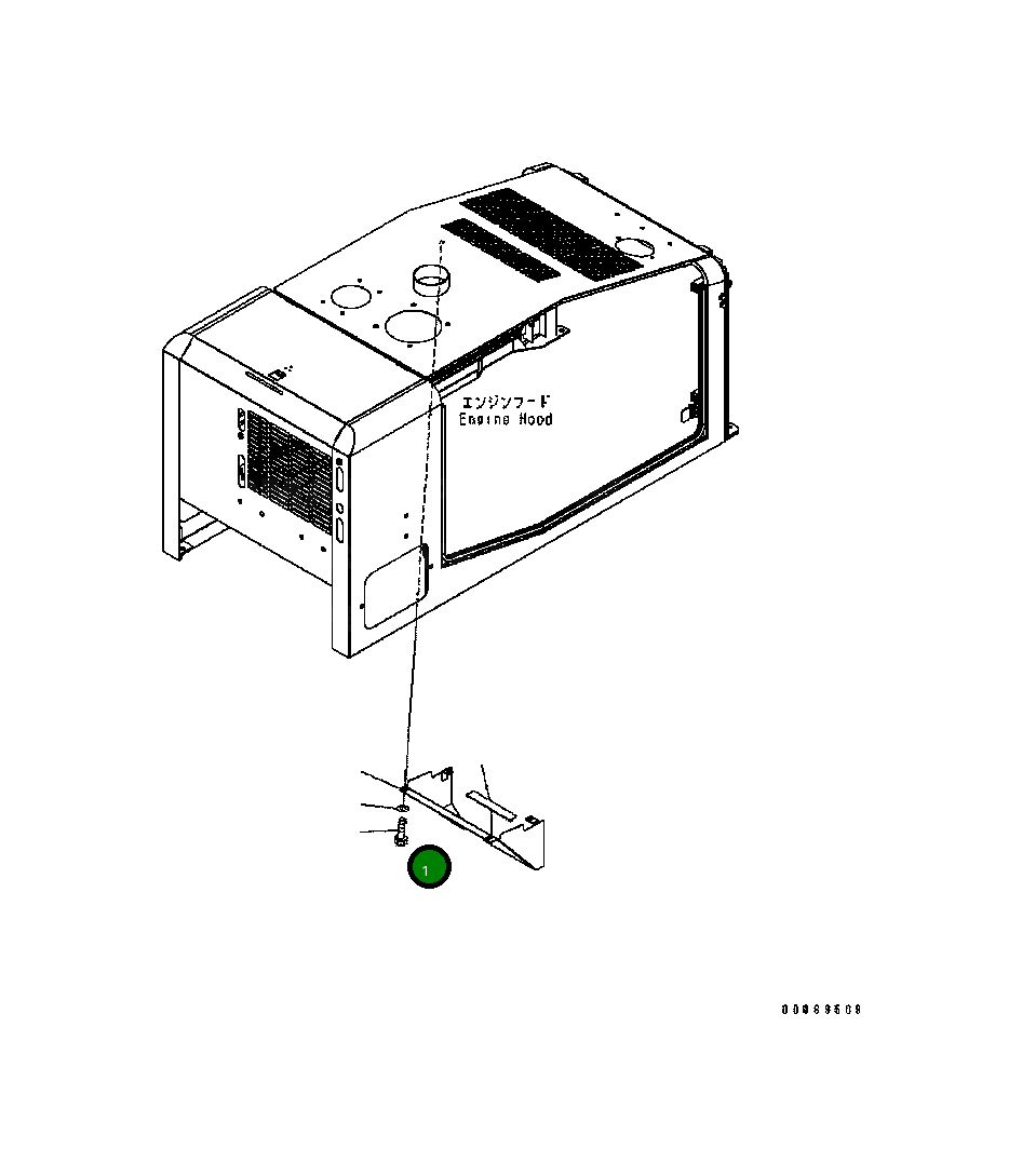 Крышка 419-54-B5371 Komatsu