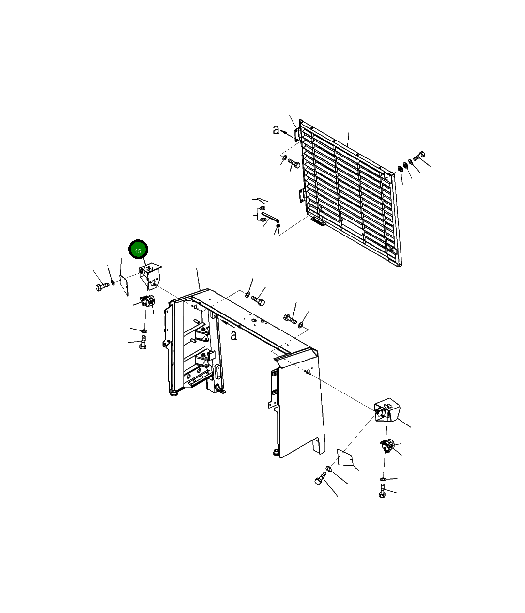 Крышка 425-54-46750 Komatsu