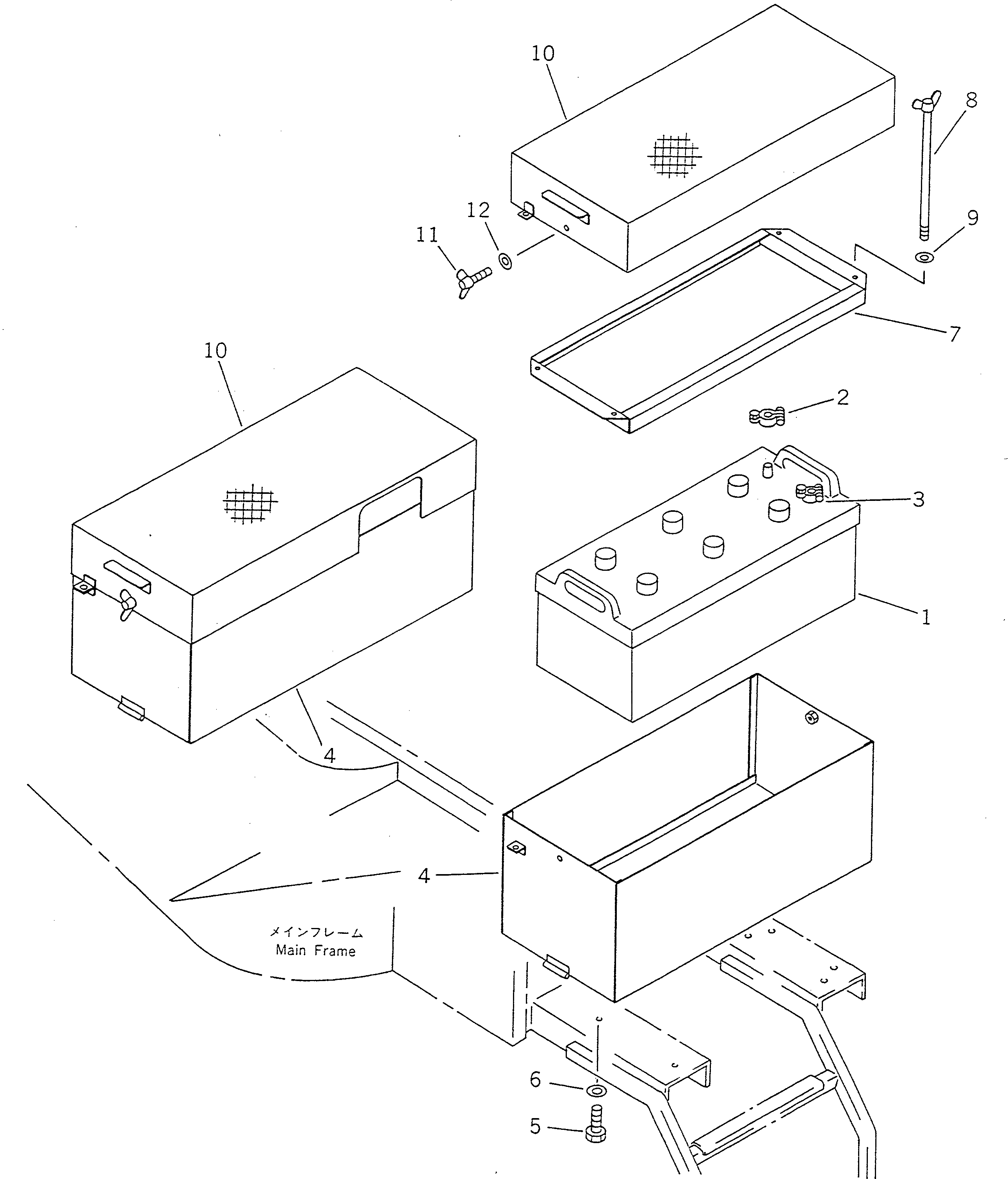 Болт 232-06-61450  Komatsu