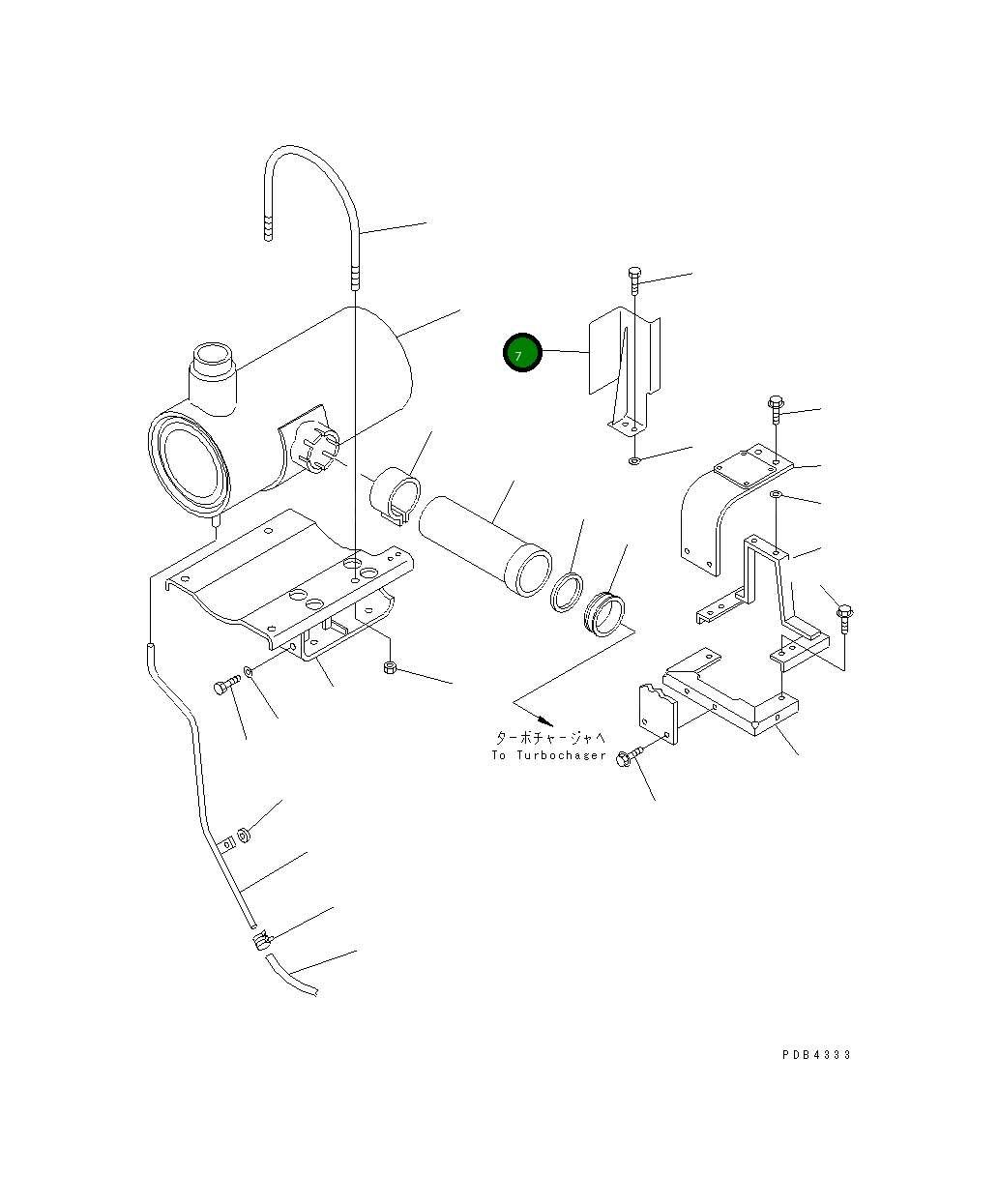Крышка 207-01-K1180 Komatsu