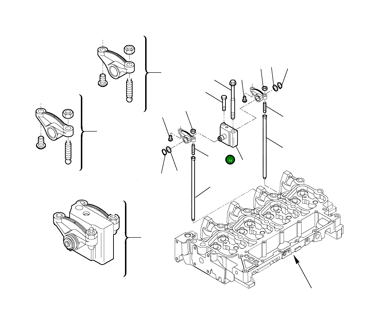 Болт EA4892860  Komatsu