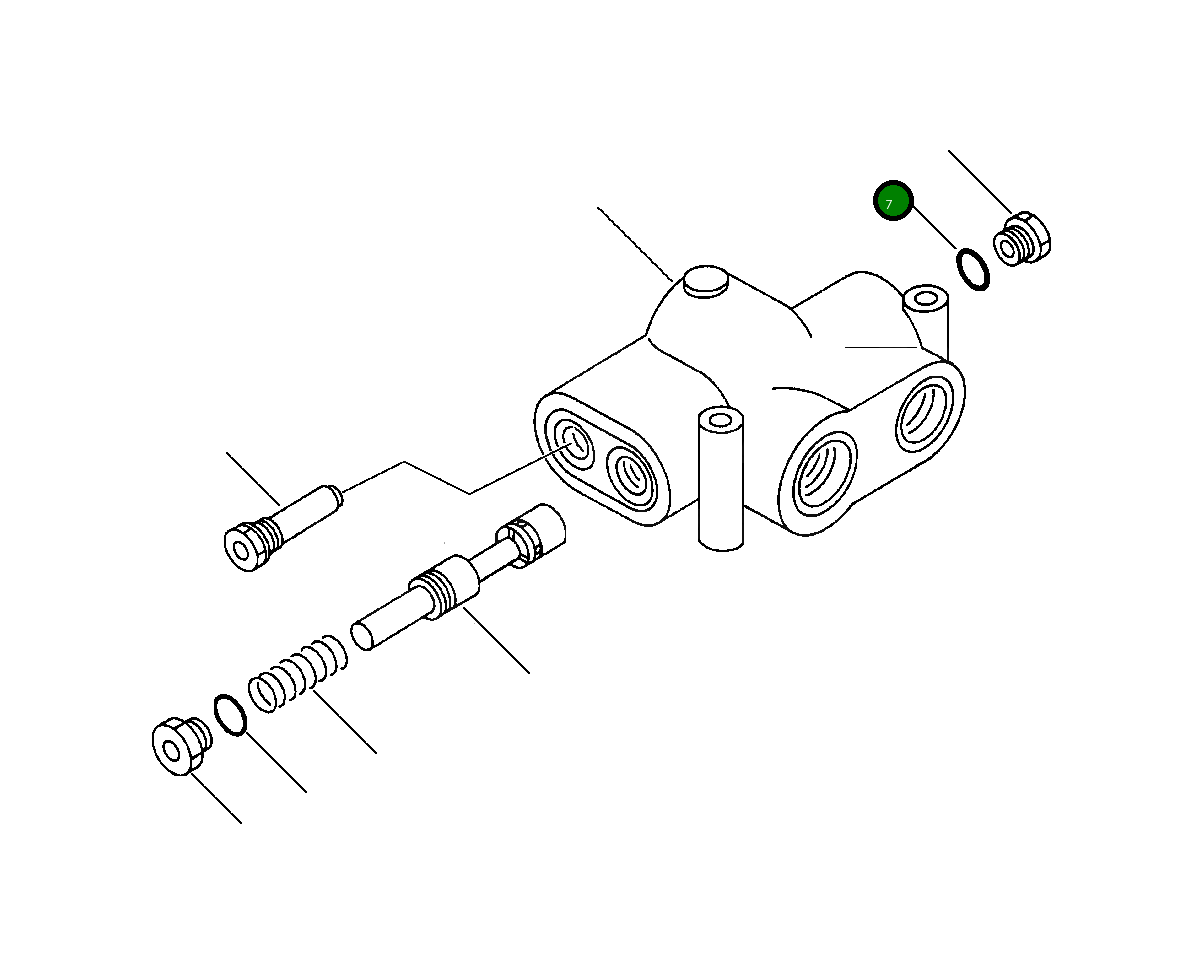Кольцо уплотнительное (O-Ring) 1243 143 H1 Komatsu
