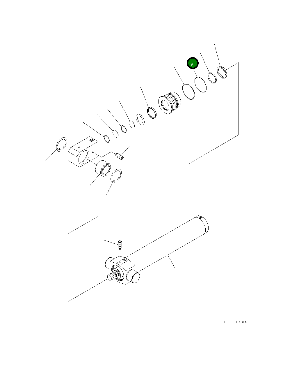 Кольцо уплотнительное (O-Ring) 07000-15135 Komatsu