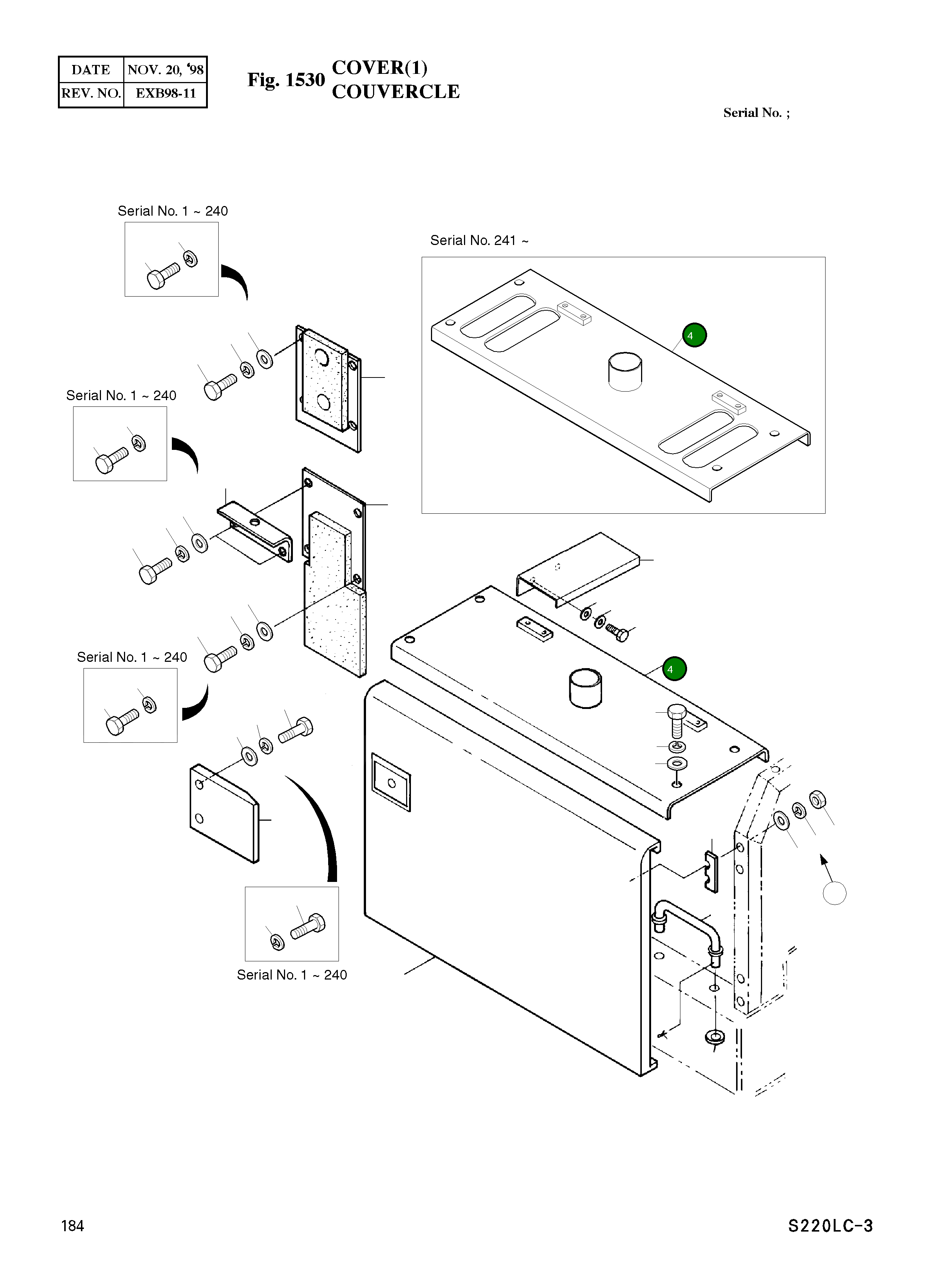 Крышка 2621-3204 Komatsu
