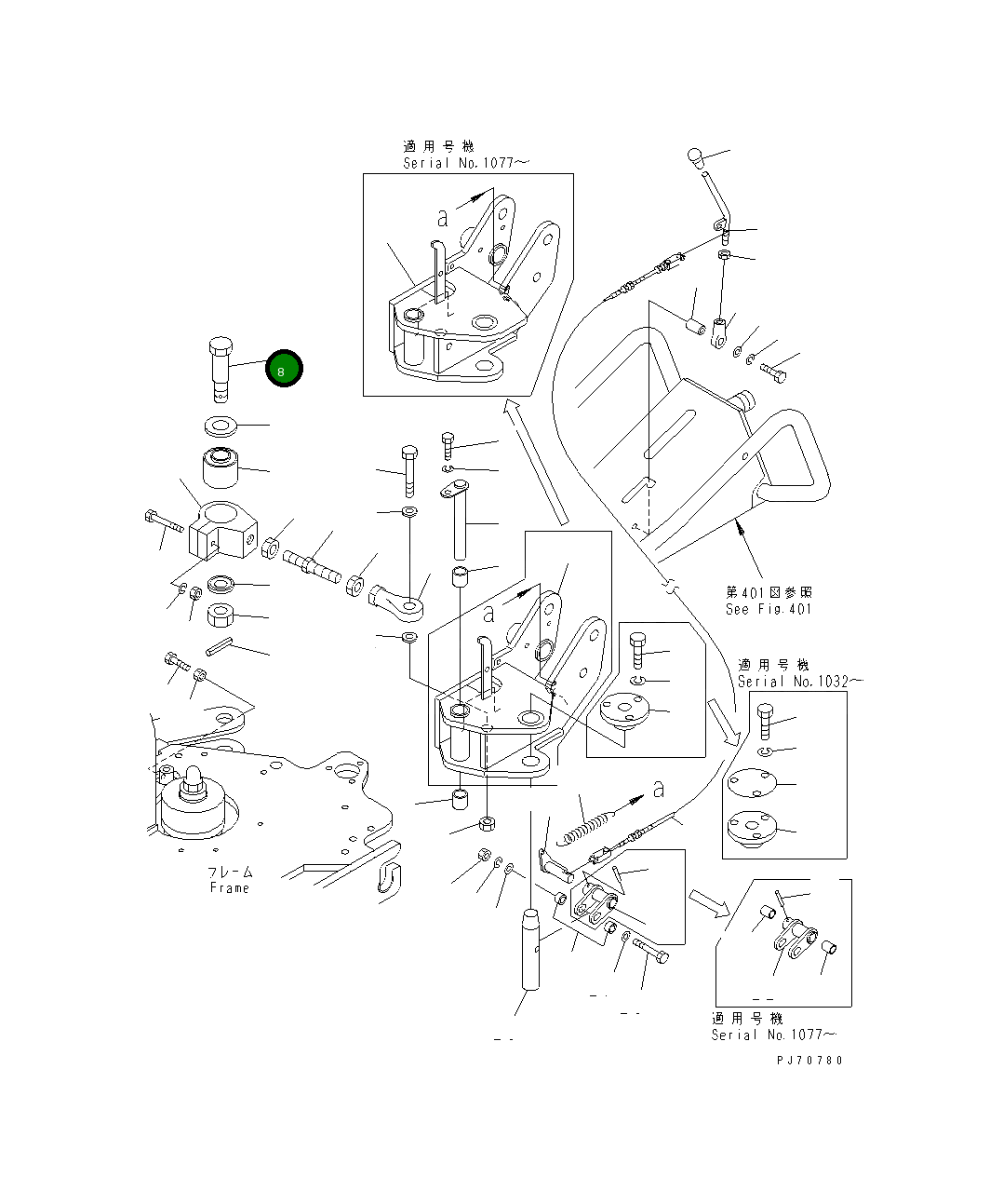 Болт 2694-6-26182 Komatsu