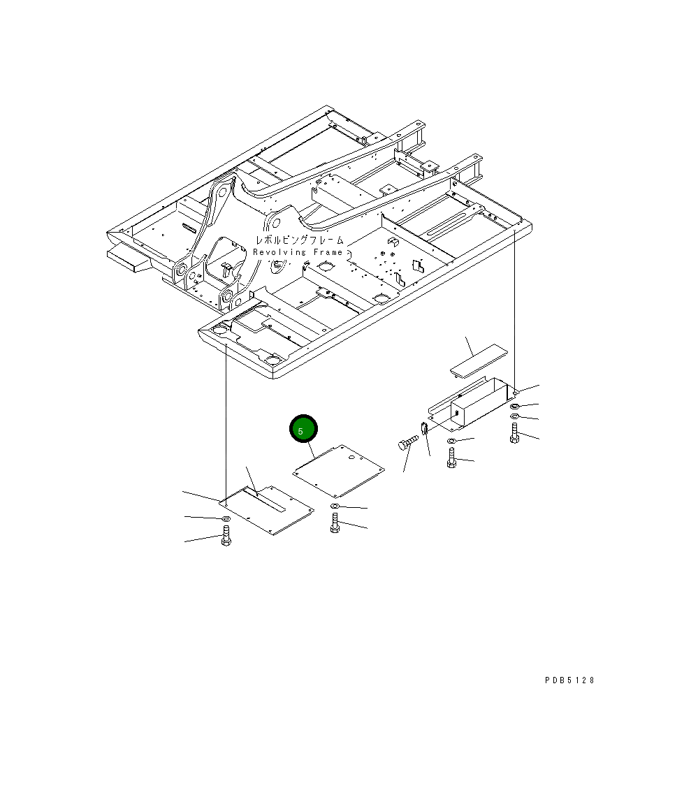 Крышка 20Y-54-26251 Komatsu