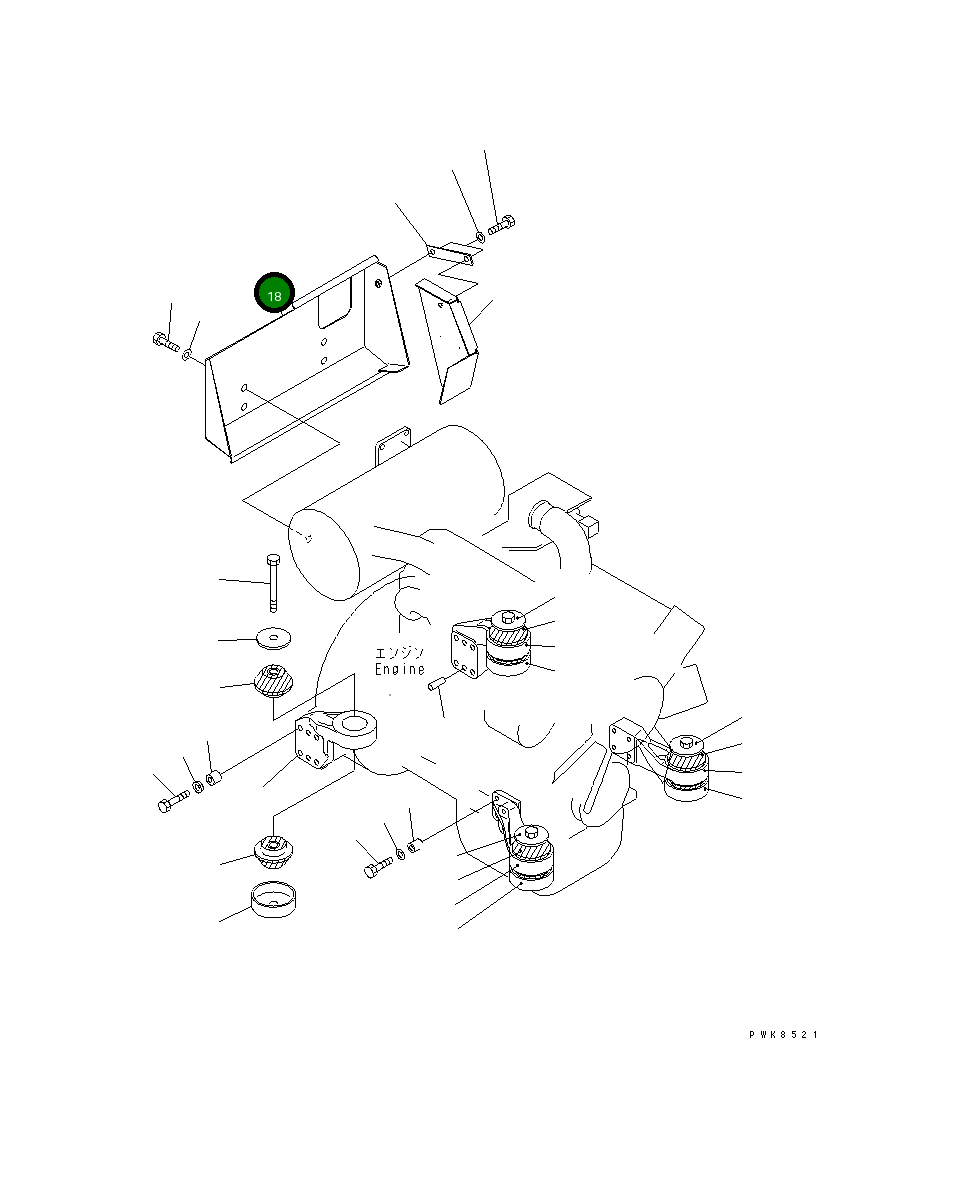 Крышка 21W-01-31371 Komatsu