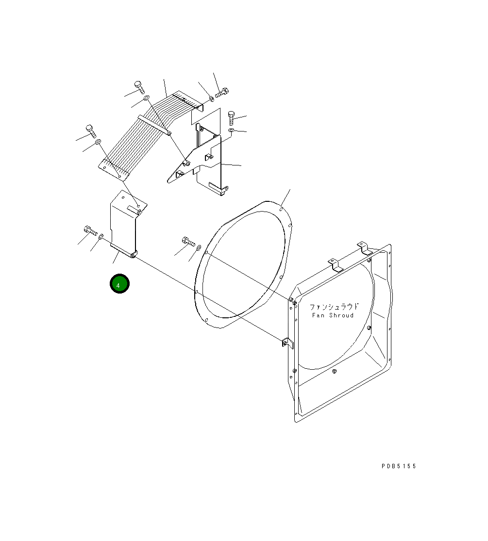 Крышка 20Y-03-22120  Komatsu