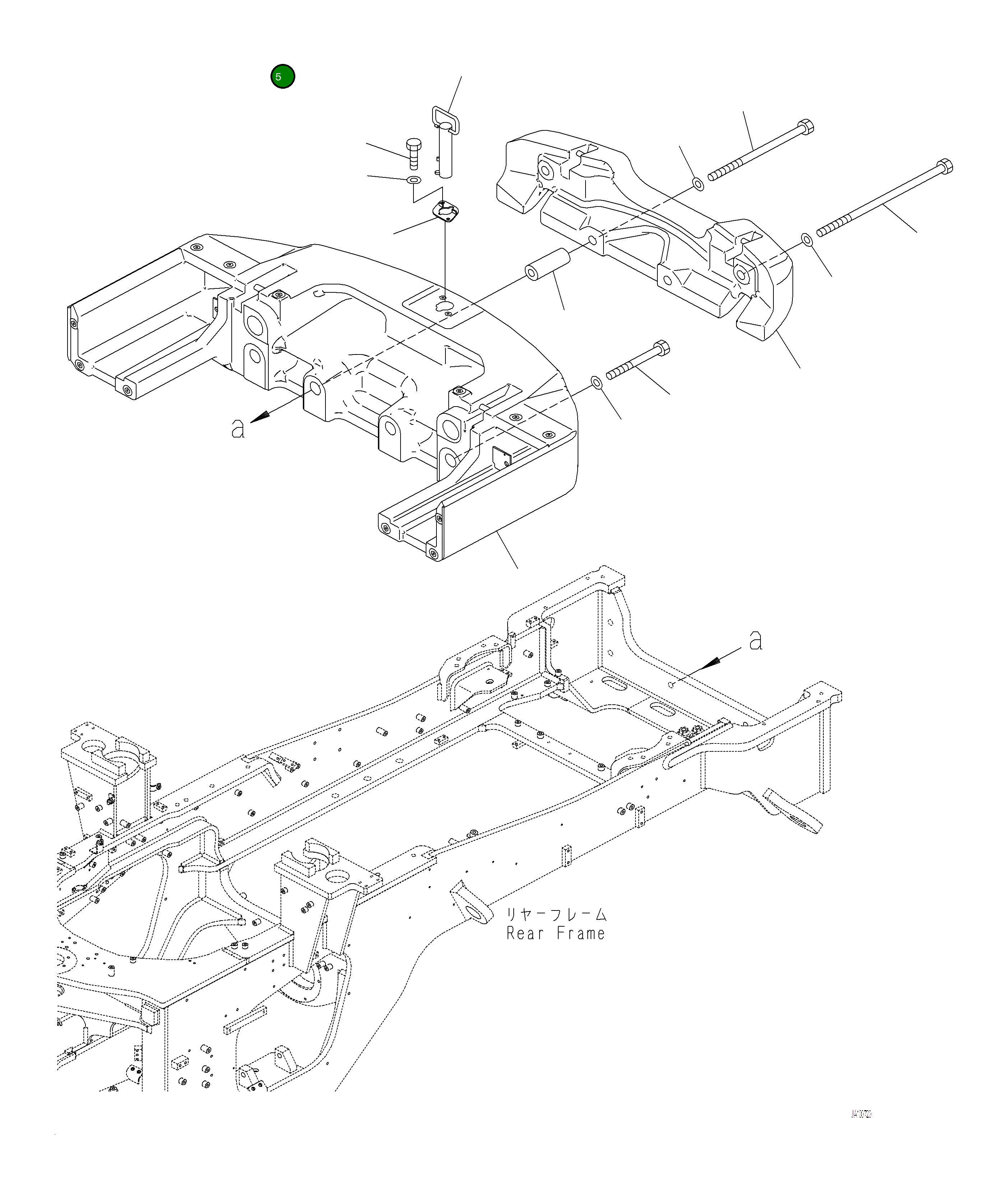 Болт 421-975-4220 Komatsu