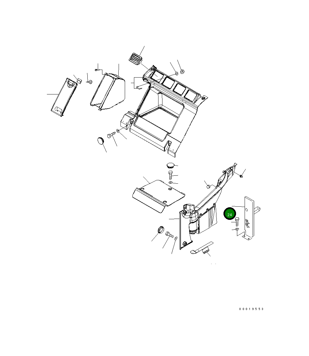 Крышка 20Y-54-66160 Komatsu