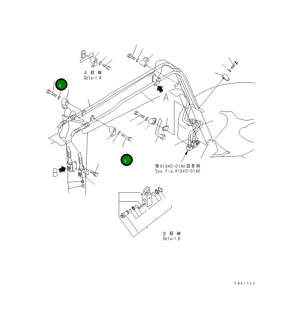 Болт YM26116-120752 Komatsu
