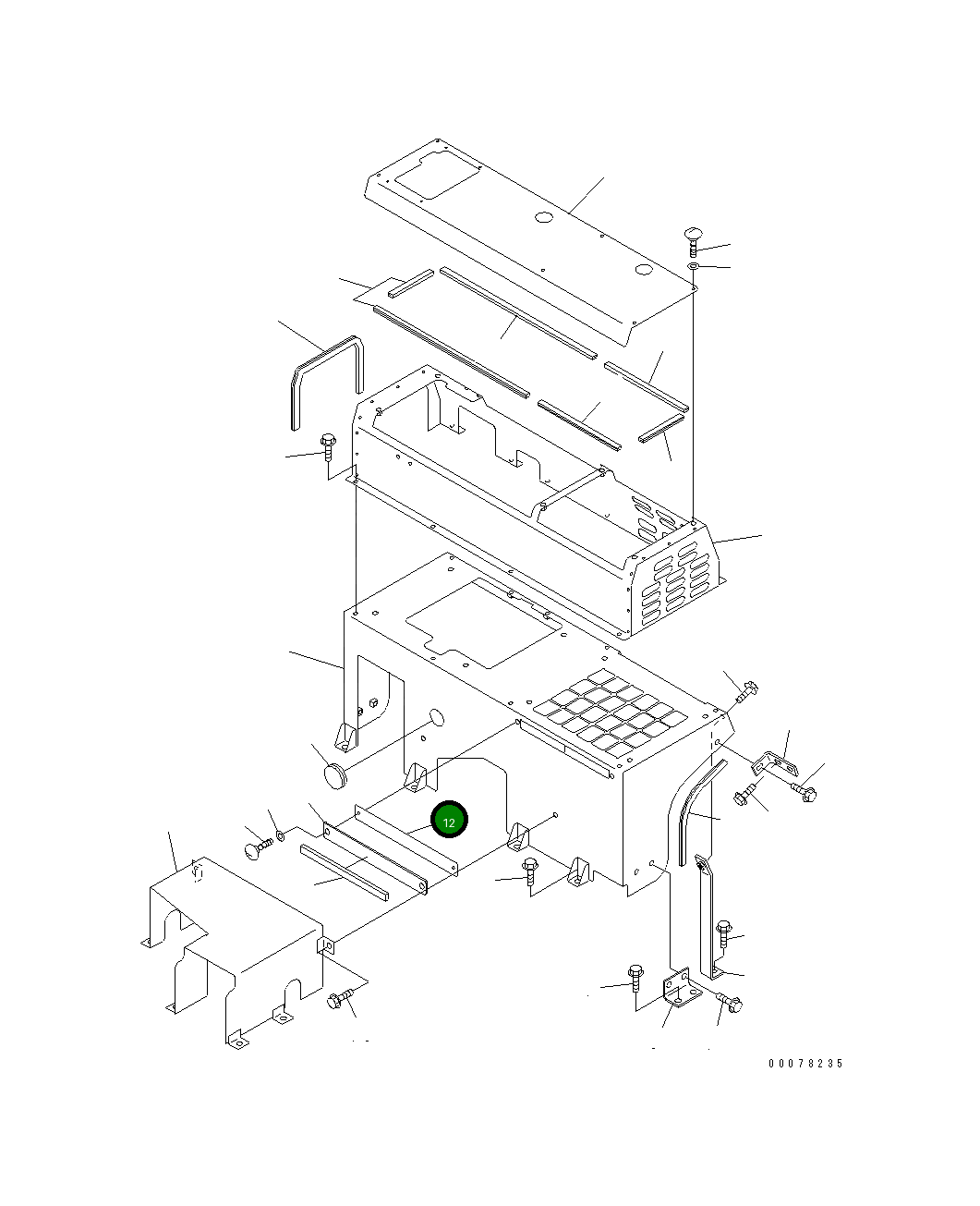 Крышка 567-54-76361 Komatsu