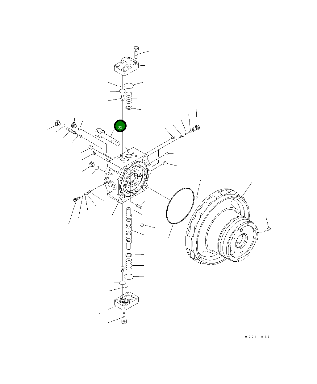 Болт 708-8F-31210  Komatsu