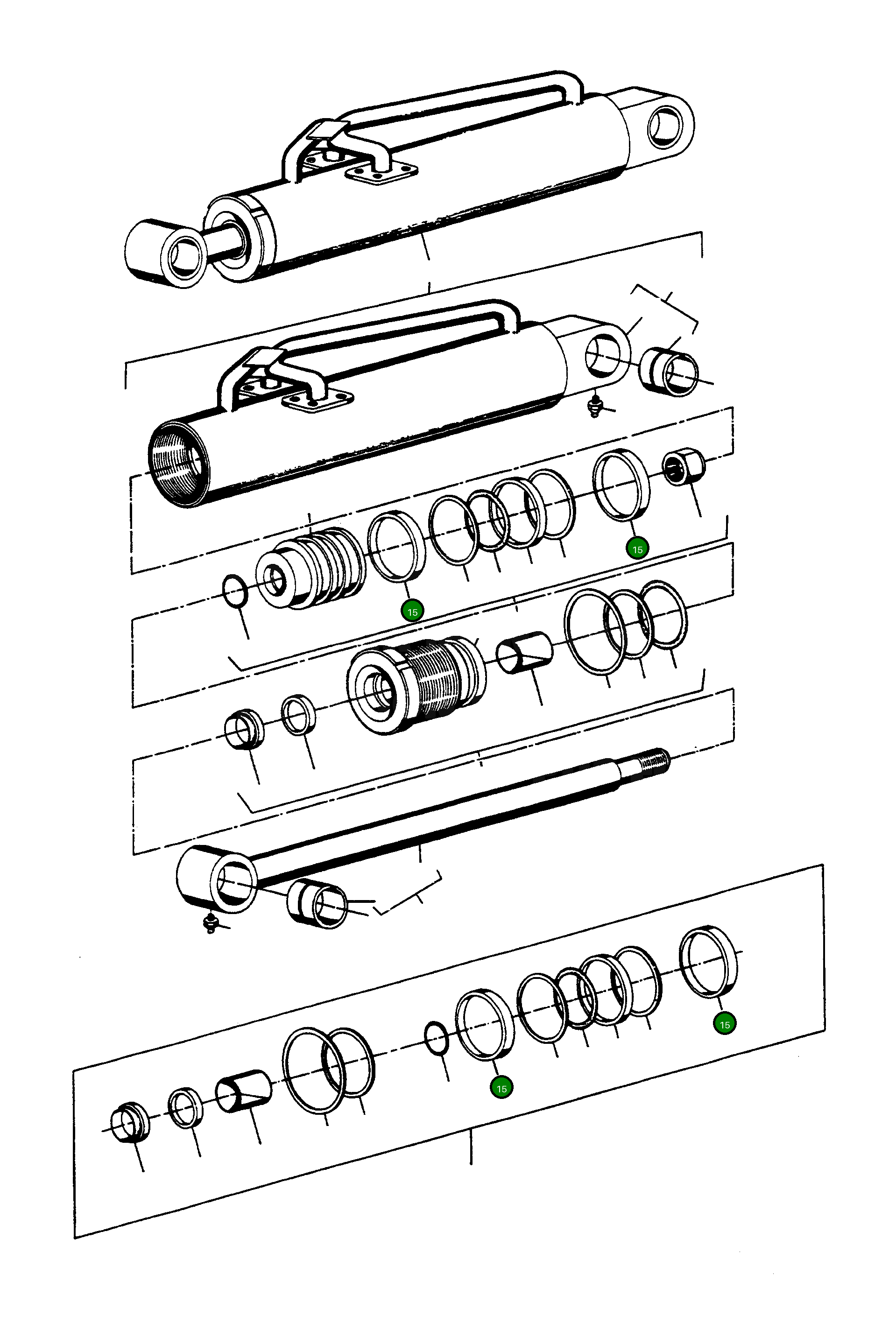 Кольцо 1608674M1 Komatsu