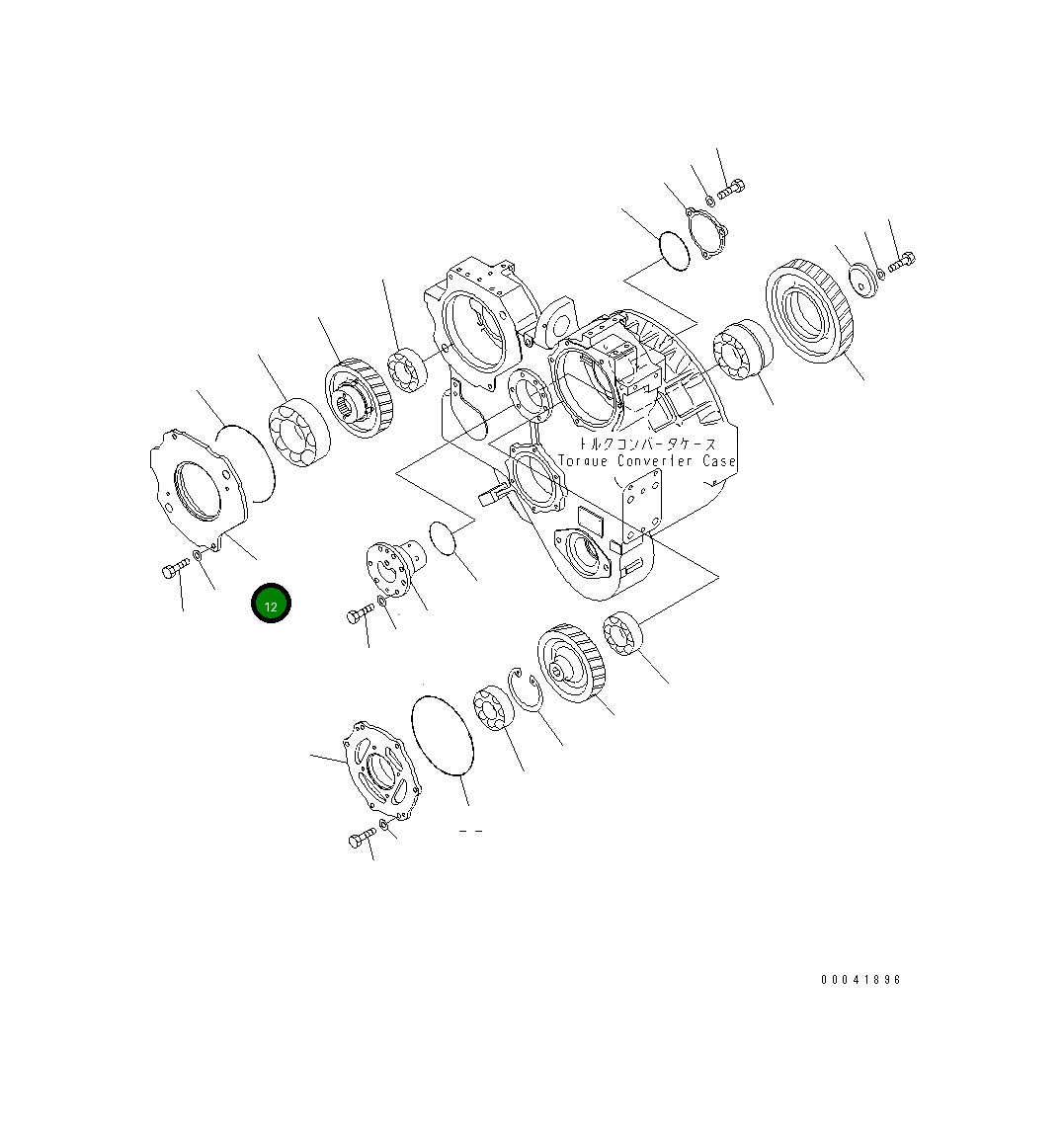 Крышка 17A-13-44490 Komatsu