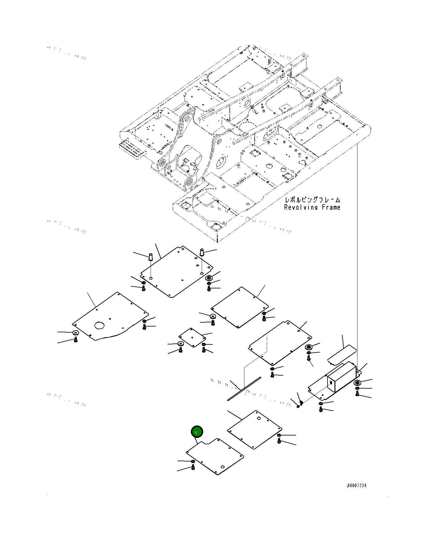 Крышка 20Y5473791 Komatsu